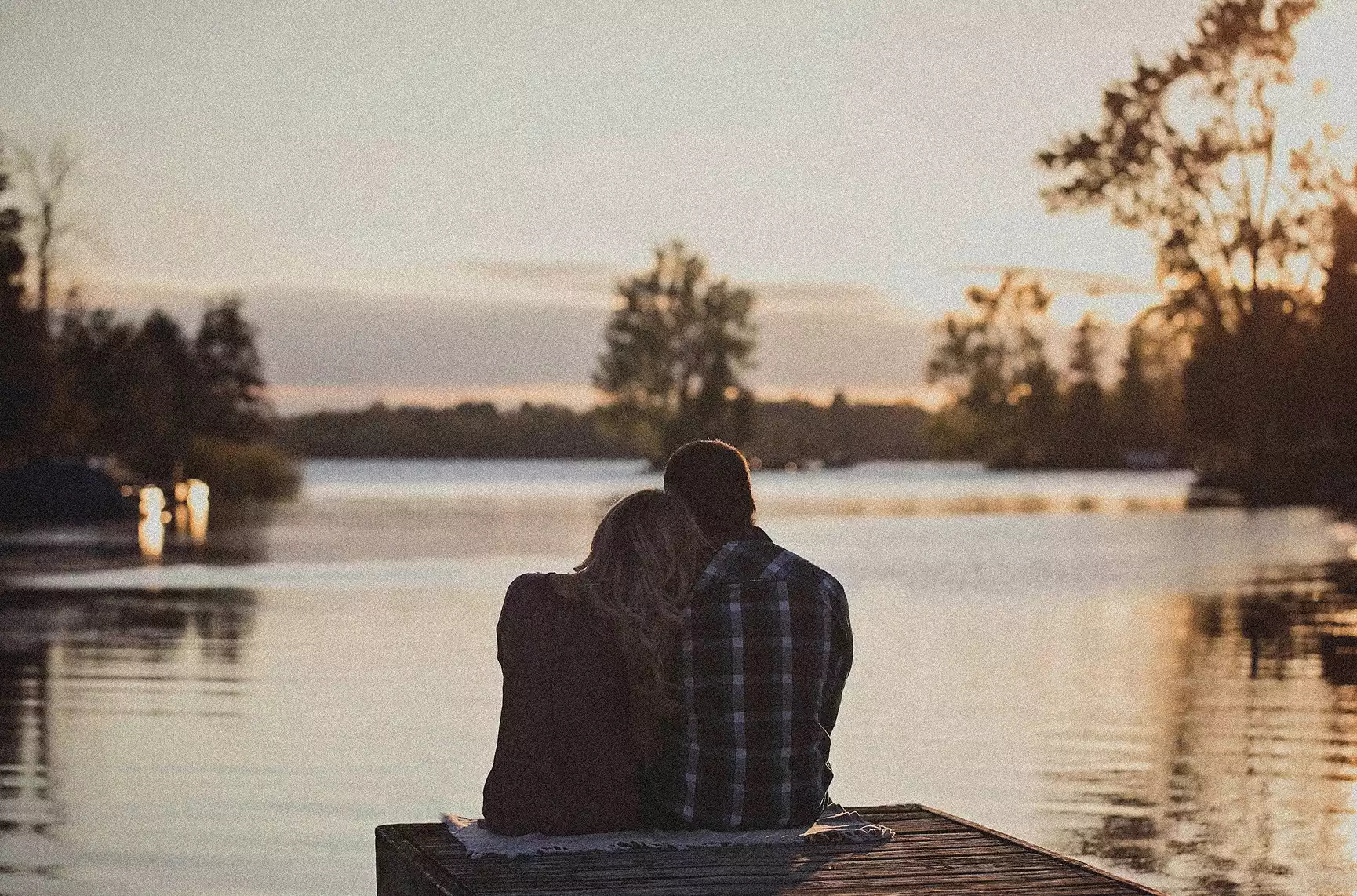 couple sitting on a bench