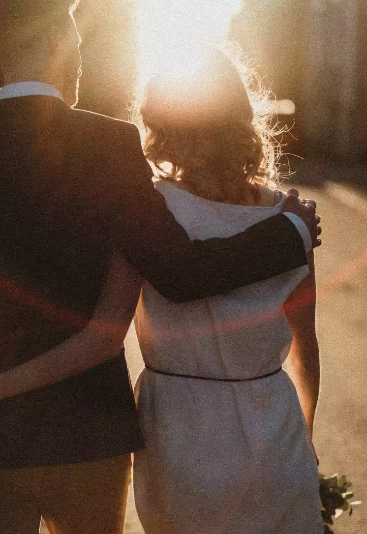 couple embracing